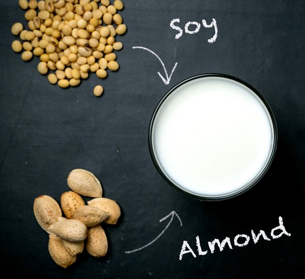 can a vegan drink almond milk