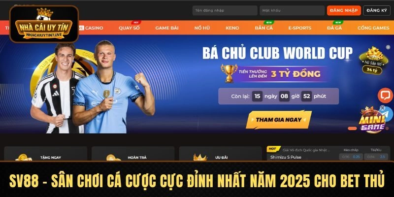SV88 – Sân Chơi Cá Cược Cực Đỉnh Nhất Năm 2026 Cho Bet Thủ