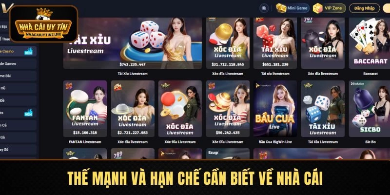 Thế mạnh và hạn chế cần biết về nhà cái Thế mạnh và hạn chế cần biết về nhà cái